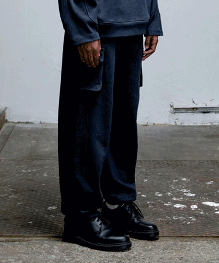 ERER Sweat Cargo Pants Navy