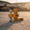 Adjustable Trailer Arm Hitch Assembly | Solid Aluminum Alloy Construction, Rigid Twin Knob