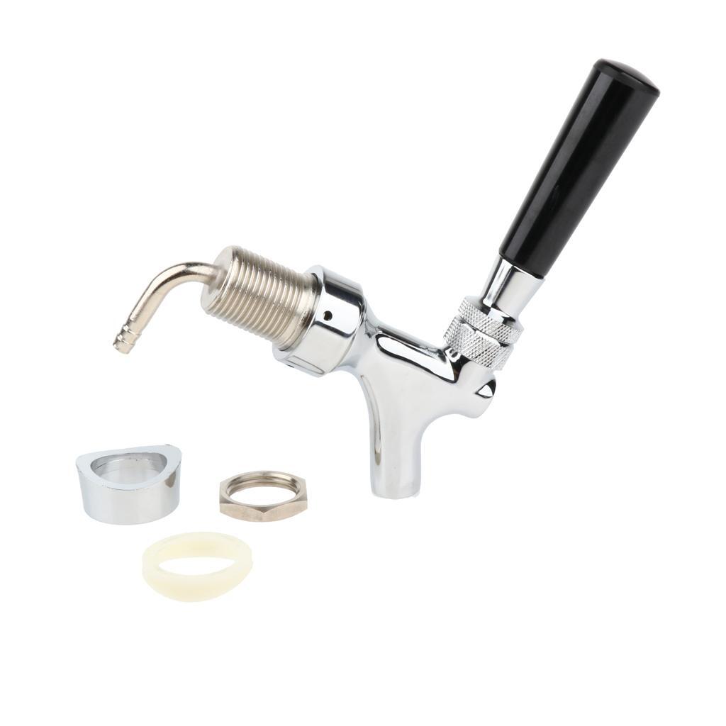 Draft Beer Faucet Bar Flow Control Tap Chrome Plated