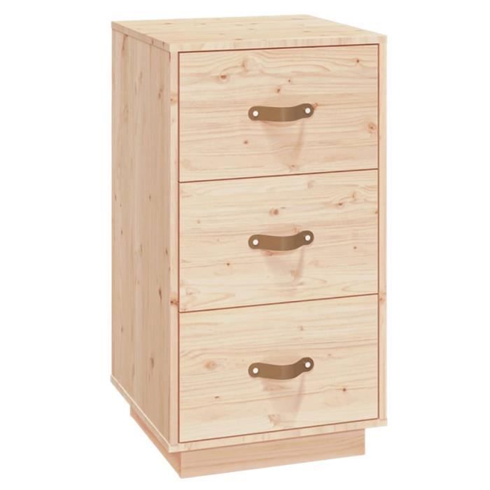 VidaXL Table de chevet 40x40x75 cm Bois de pin solide818335