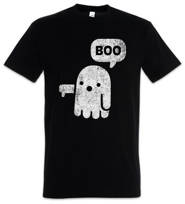 Boo II Męski T-shirt Spectre Zabawny Duch Duch Komedia Karnawał Komiksowa Zabawa