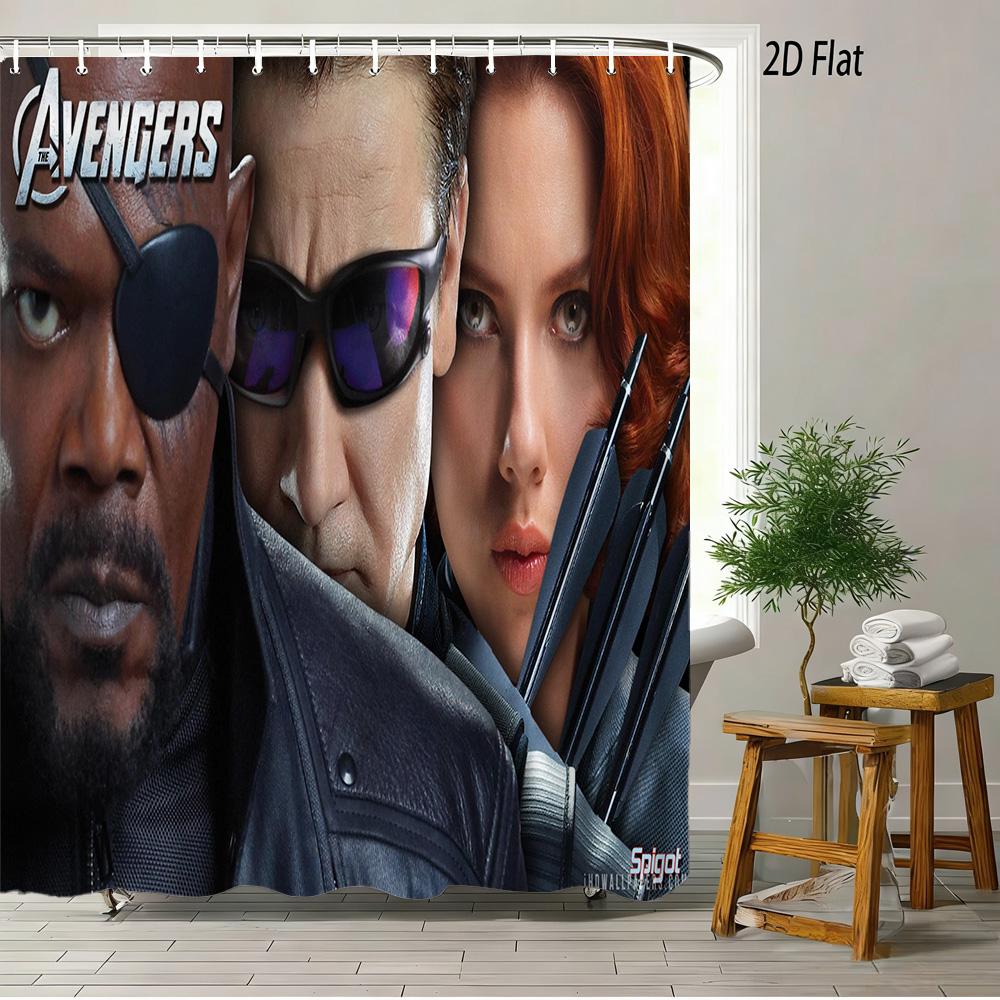 Guardians Of The Galaxy Team Waterproof Shower Curtain For Cosmic Bathroom Decor