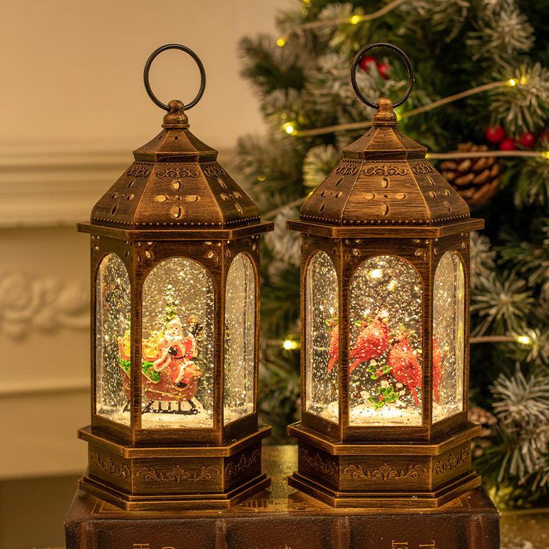 Christmas decoration crystal lantern LDE lamp portable night light for the elderly luminous ornament lamp