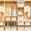 Foldable Clothing Storage Box Separation Wardrobe Clothes Storage Box  Household