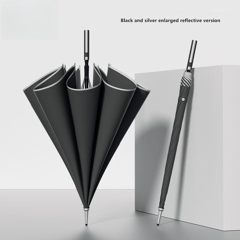 Light Luxury Long-handled Handle Umbrella Enlarged Reinforced Thickened Sturdy Wind-resistant Straight Handle Business Umbrella