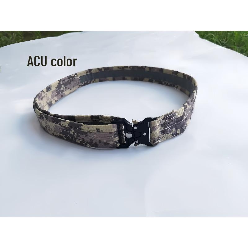 1.2  Tactical Outdoor Belt with Quick-Release Alloy Buckle - Camouflage Style 110 cm