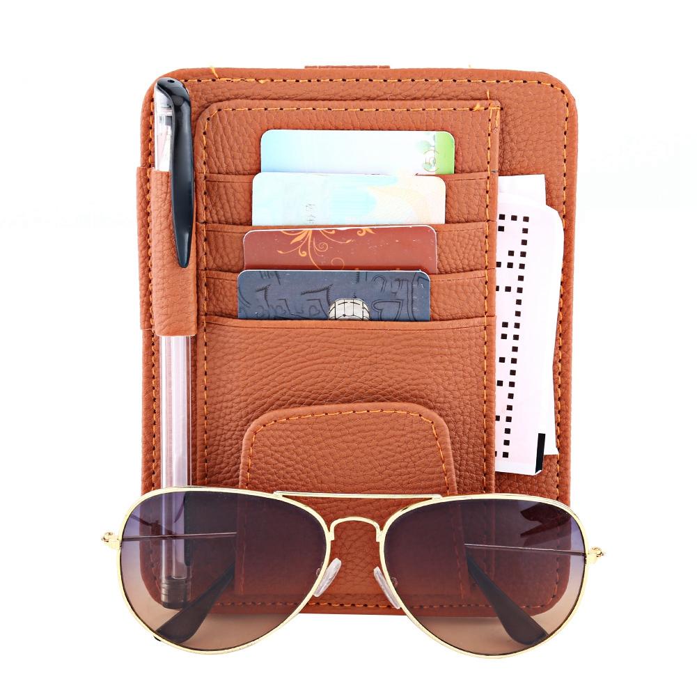 Auto Auto Sonne     Tasche Beutel Kartenaufbewahrung Brillenhalter Clip Schwarz