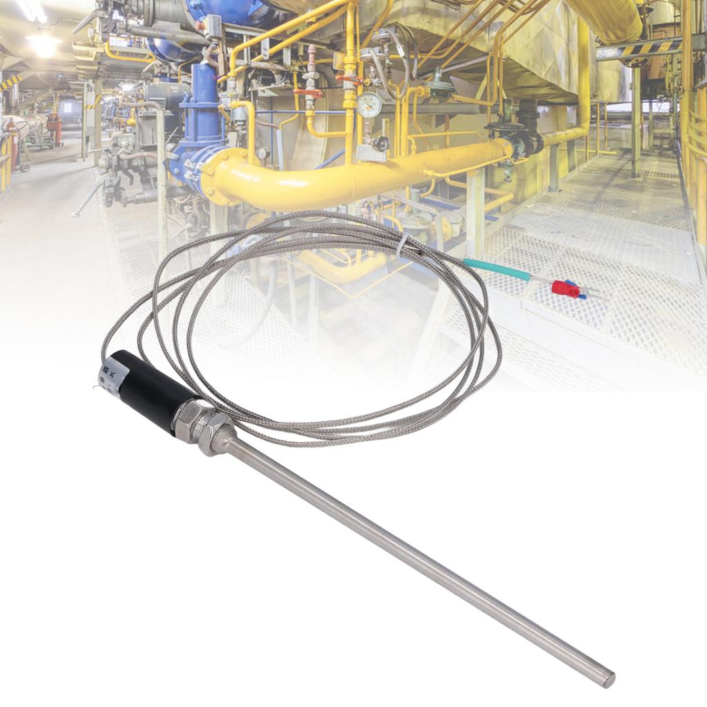 K-Typ Thermoelement Erdung Abgeschirmtes Kabel Temperatursensor Sonde 0-800 ℃ 200mm WRNT-01