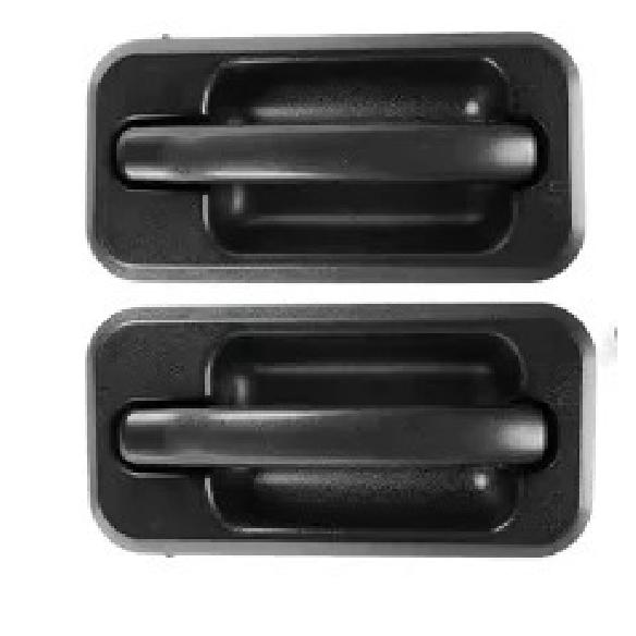 4Pcs Exterior Outside Door Handle Set Auto Parts for 2003-2009 Hummer H2 Black Textured 131609870457 15104792 10360326