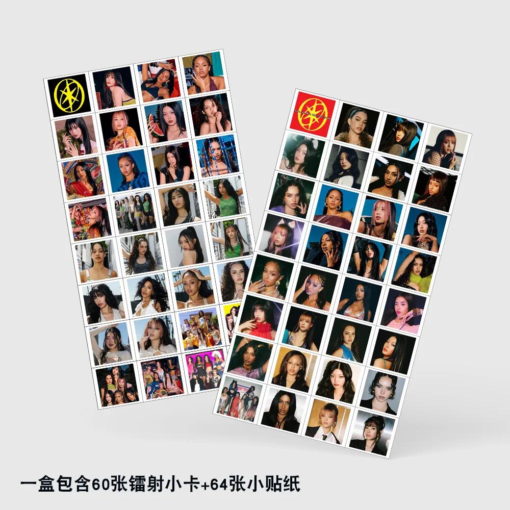 124 Stück/Set Kpop Idol KATSEYE Neues Album Laser HD Gedruckte Lomo Karten MANON SOPHIA DANIELA LARA MEGAN Pocards Aufkleber Fans Geschenke@