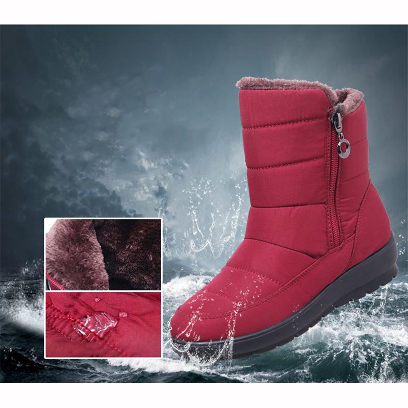 Waterproof Winter Boots Velvet Shoes Women Warm Snow Boot