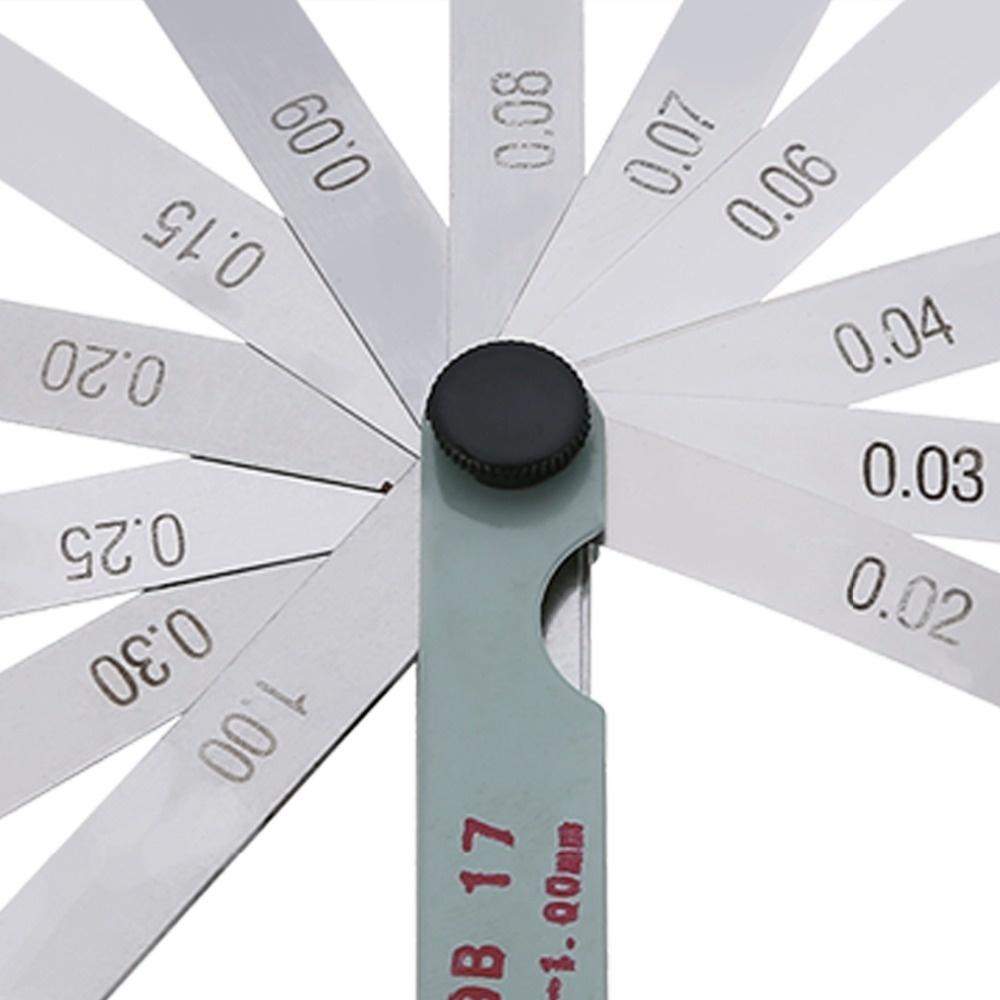 17 Blade 0.02 To 1mm Thickness Gap Metric Filler Feeler Gauge Measure Tool