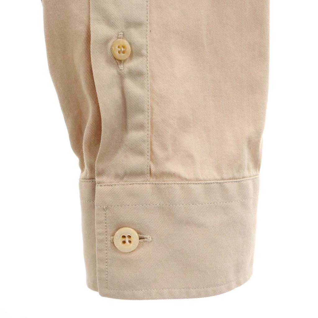 GUCCI made in Italy Long sleeve skinny Button down shirt 38 beige Men's Used