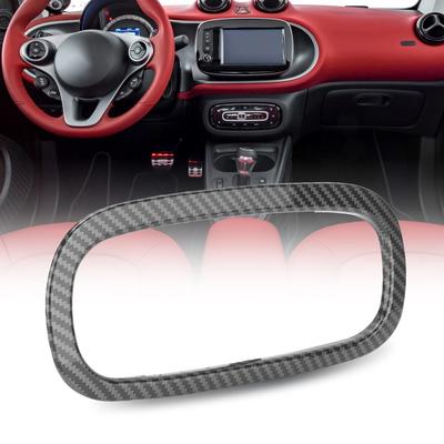 Carbon-Faser-Stil CD-Panel-Klimaanlage-Tastenabdeckung, Ersatz für Smart Fortwo/Forfour 453