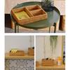 Rattan Woven Storage Box Decorative Brown Portable Storage Rattan Basket for Organizing