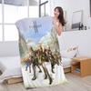 Game Lineage 2 Bath Towel Microfiber Soft Water Absorbing Breathable For Girl Kids Decorative Cartoon Beach Towel