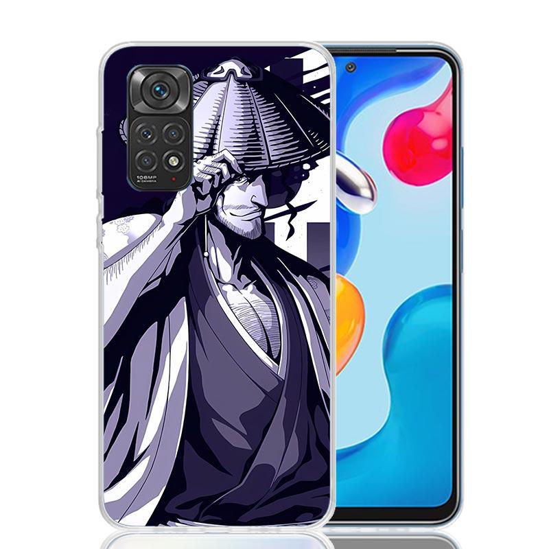 Bleach Kyoraku Shunsui Phone Case For Xiaomi Redmi Note 15 14 13 12S 12 Pro Plus 11S 11E 11 11T 10S 10 Art Soft Pattern Cover Re
