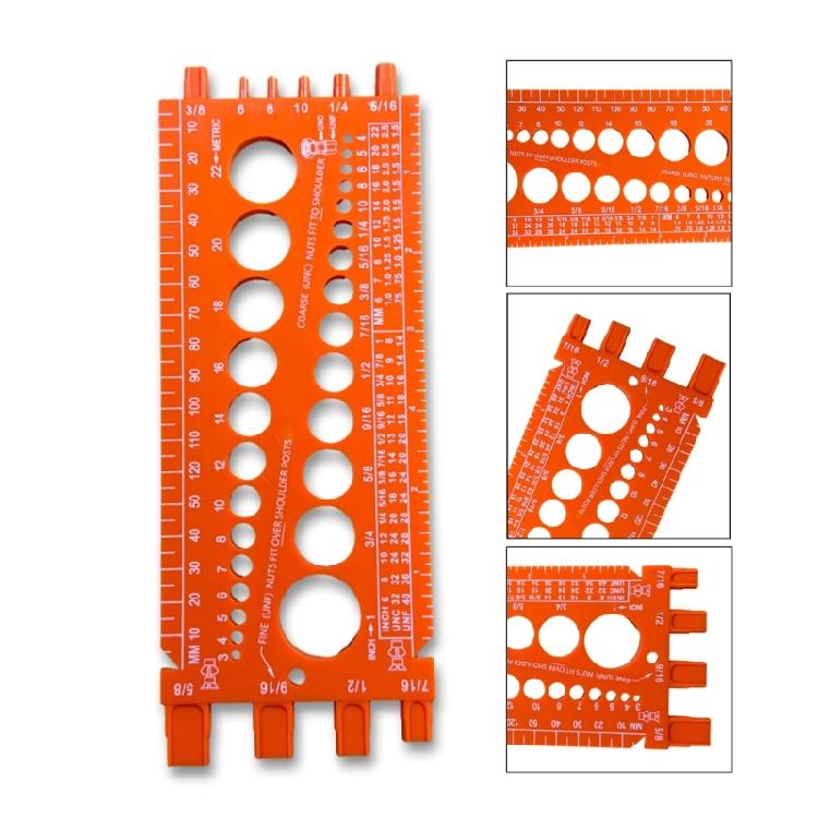 Nut And Bolt Drill Bit Thread Checker Screws ImperialsTool Gauges Tester