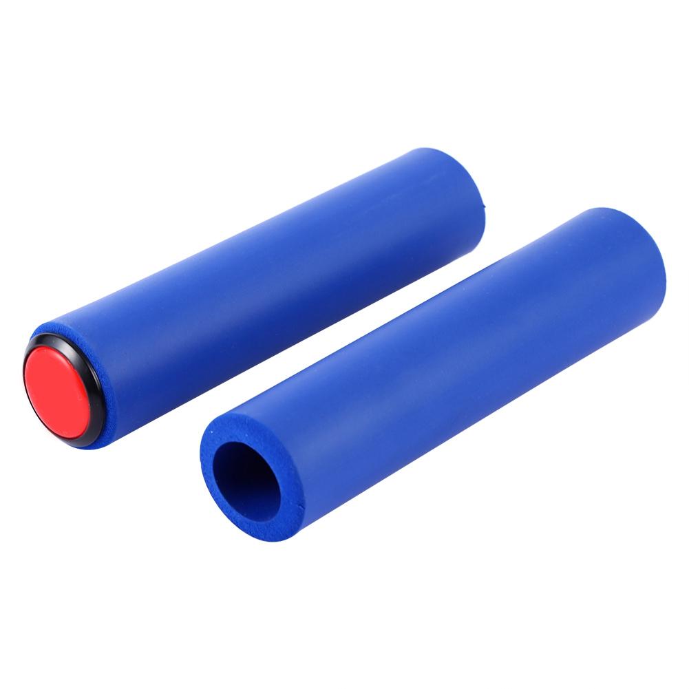 2pcs Blue Comfortable Bike Handle Cov  Grip Fits For 18mm Diamet  Hanldebar(blue)