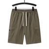 Shorts d'été élégants pour hommes Séchage rapide Sensation de fraîcheur Pantalons courts Décontractés Respirants Poches zippées Shorts Coupe ample