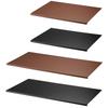 KING JIM Leather Fest Desk Synthetic Large Mat, Leather, Size, Black, 1967LF-BK