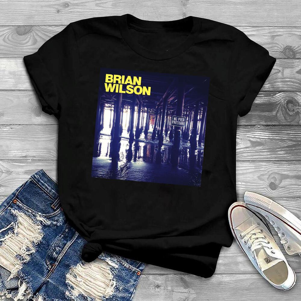 BRIAN WILSON NO PIER PRESSURE Black unisex shirt All size Unisex T-Shirt XL