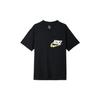 Nike Sportswear Logo Print Round Neck Short Sleeve T-Shirt Men Tops Black DJ1344-010