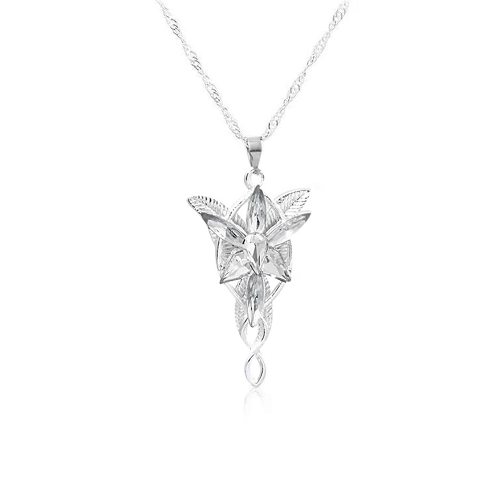 Movie Necklace Elf Princess Yavin Twilight Star Crystal Pendant Women's Necklace Jewelry Gift
