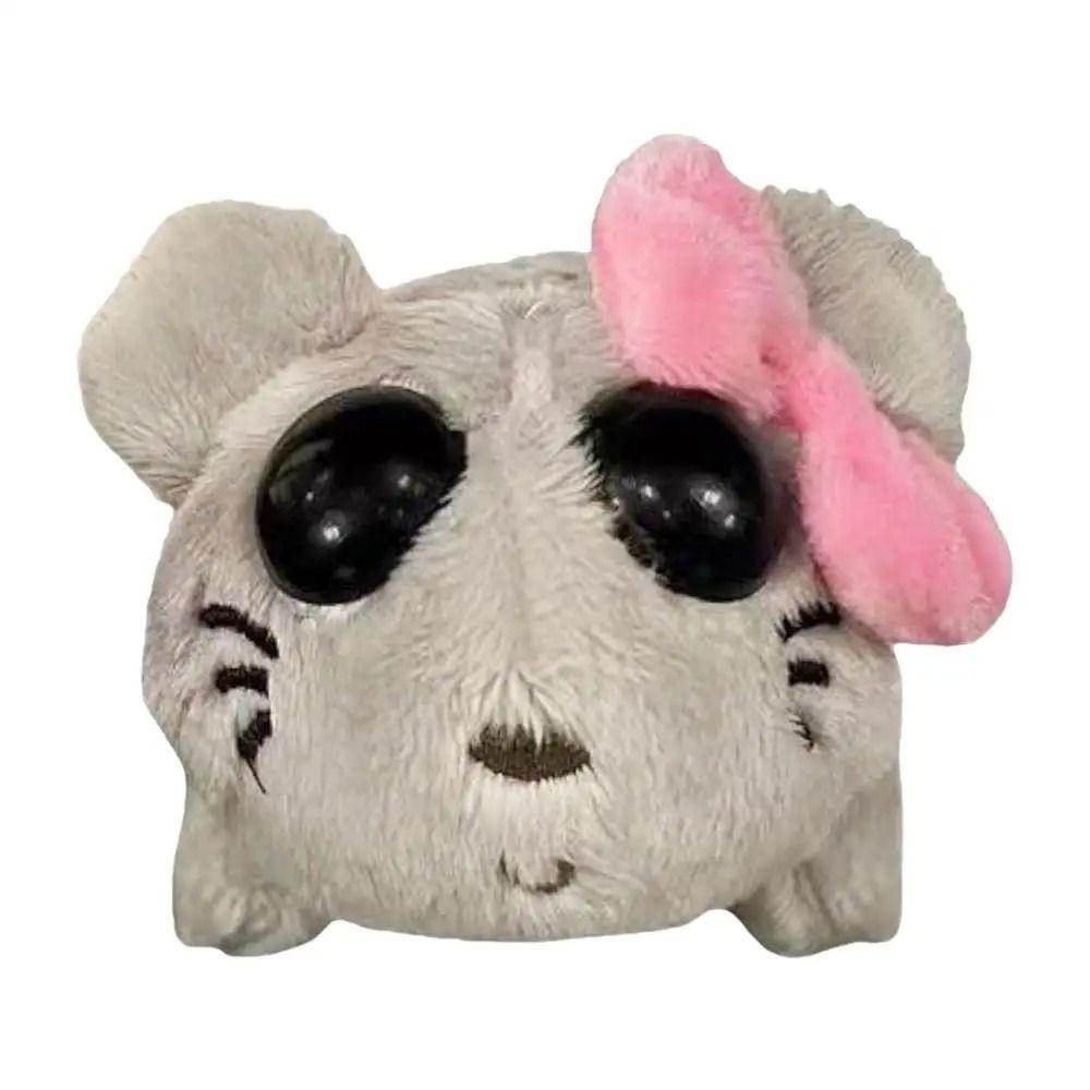 Soft Plush Sad Hamster Plush Toy PP Cotton Filled Cute Hamster Toy Birthday Gift without Music