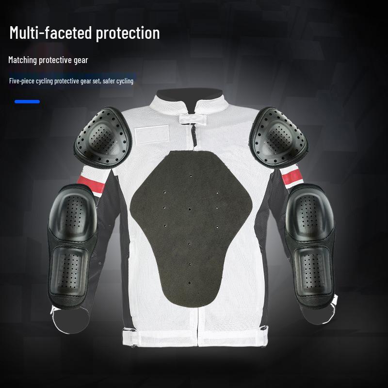 Men's Off-road Mesh Knight Suit: Protective Racing & Downhill Motorcycle Gear for Summer.