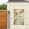 Vintage Dragonfly Metal Art Wall Sign Rustic Decor for Garden Patio