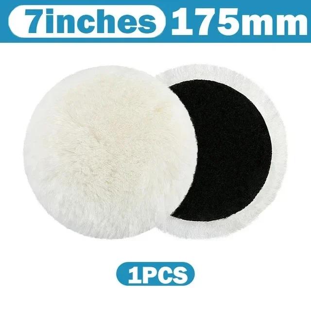 Car Wool Polish Pad 5 Sizes Disc Car Waxing Polishing Buffing Cars Paint Care Polisher Pads Auto Washing Cleaning Accessories