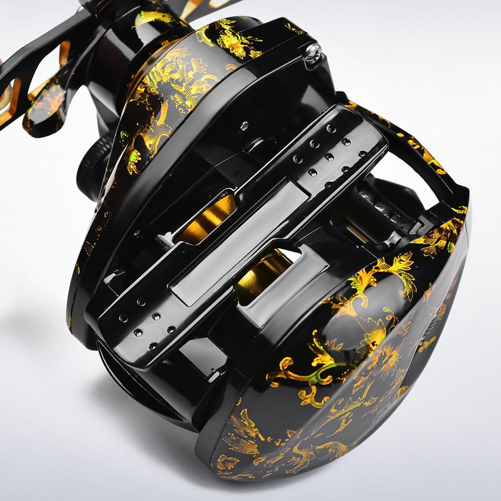 Kołowrotek Mulanimo Bait Kołowrotek do odlewania przynęt Kołowrotek wędkarski High Gear 8kg Power Bait Caster Starzenie się kołowrotka Long Throw Hole Fishing Kołowrotek wędkarski Kołowrotek do odlewania przynęt Ultra