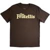 Rock Off Officially Licensed Products The Fratellis Classic Logo T Shirt S Brown
