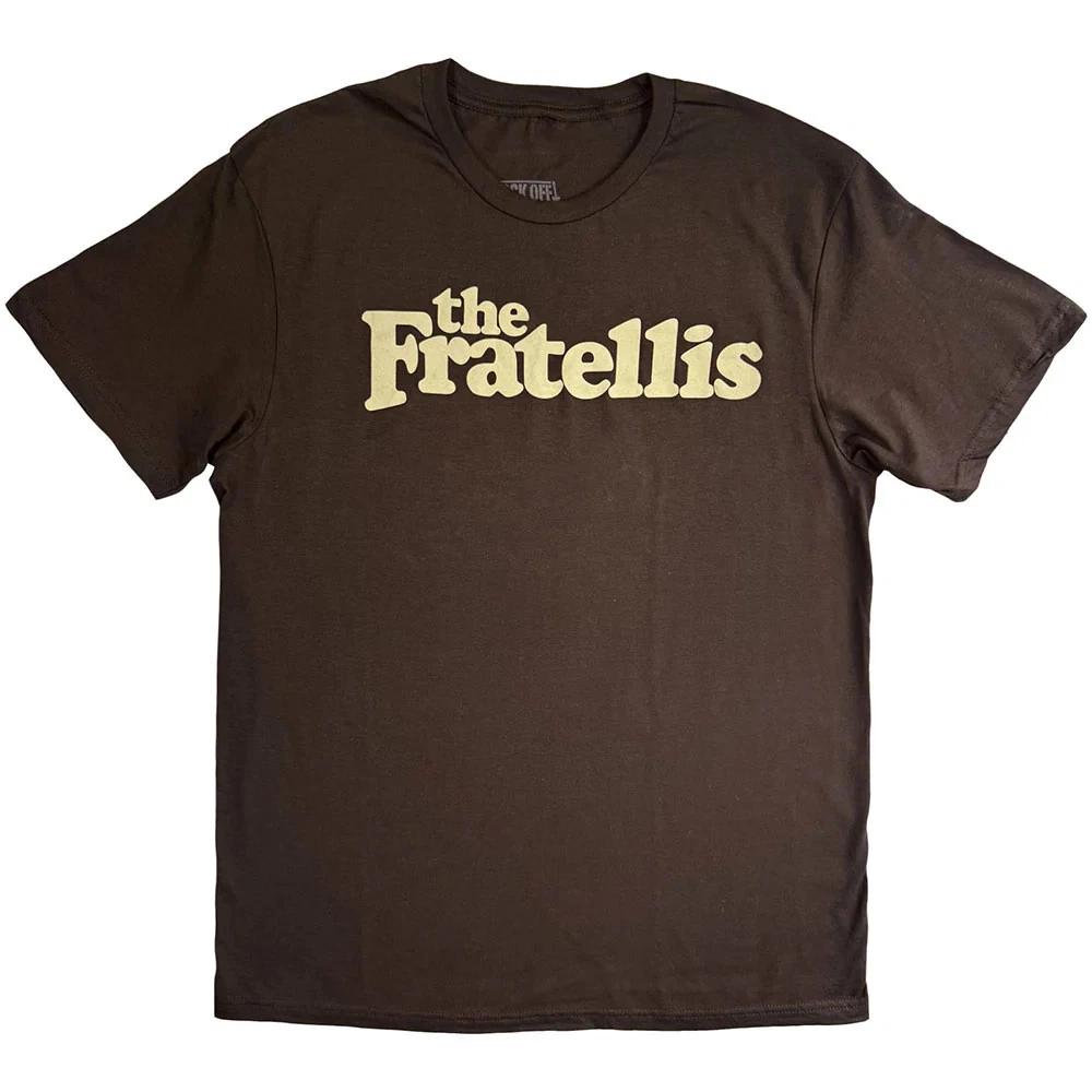 Rock Off officially licensed products The Fratellis Classic Logo T Shirt M Brown L