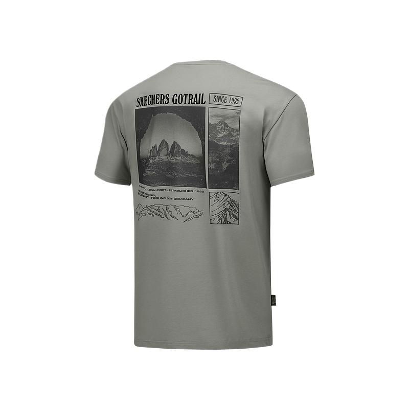 Skechers Comfortable Simple Short Sleeve T-Shirt Men Tops P325M006-02CC