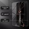 For Samsung Galaxy A05s 4G Cover Marble Pattern Phone Case Tempered Glass+PC+TPU Shell
