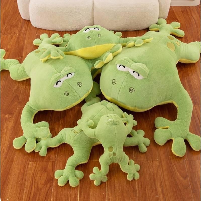 Adorable Plush Frog Stuffed Toy For Kids Green Cuddle Buddy Perfect For Sleepovers