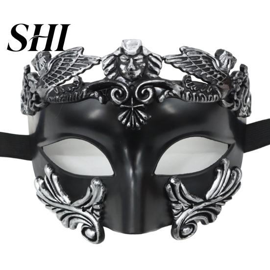 Masque Demi-Visage Mascarade Rétro Magnifique Vieilli Anti-Déformation Anti-Décoloration Accessoires Cosplay Plastique Fête Costume Venise Grèce Antique Hommes