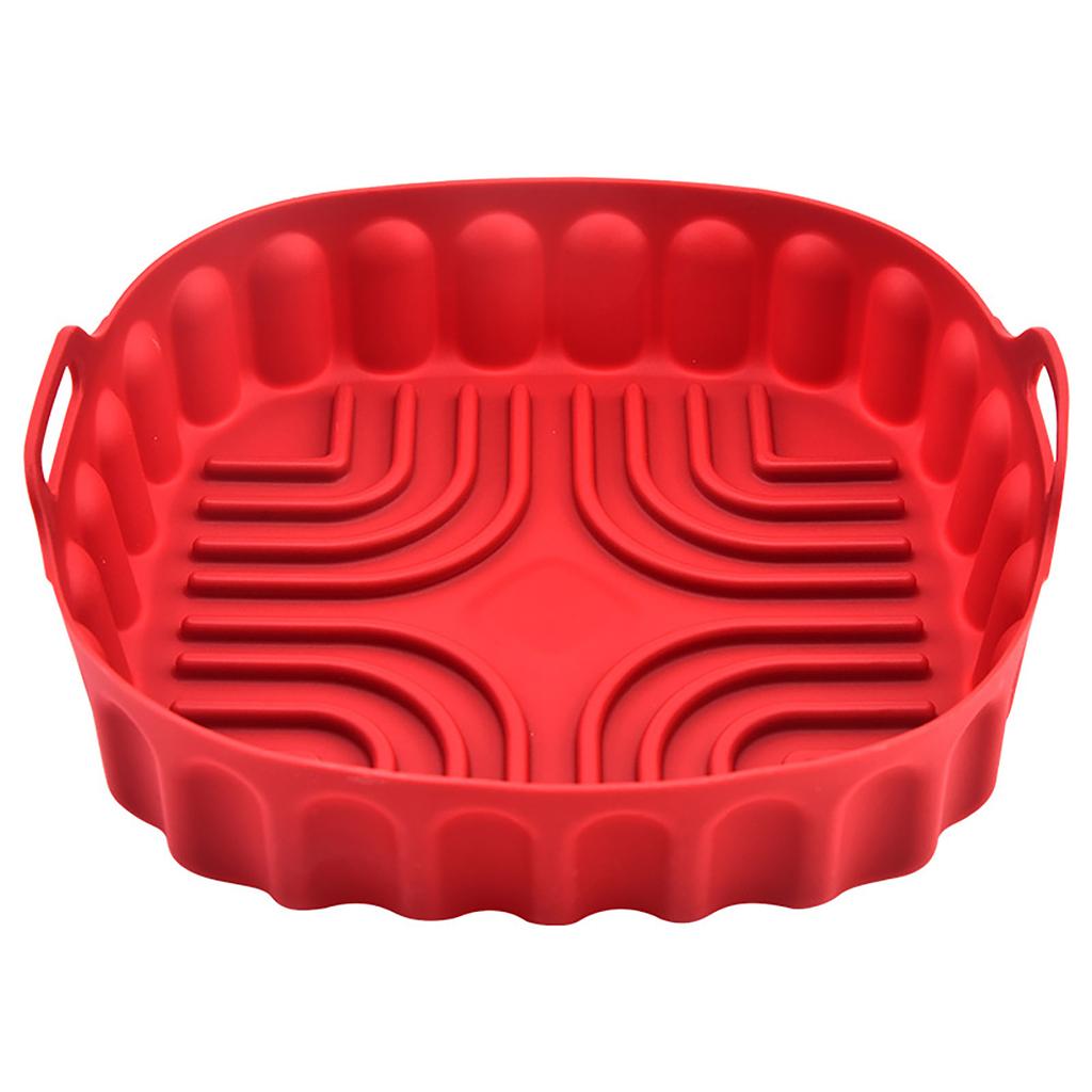 High Temperatures Resistant Silicone Baking Tray for Air Fryers Nonstick Oven Mat Microwave Chicken Pans Accessories