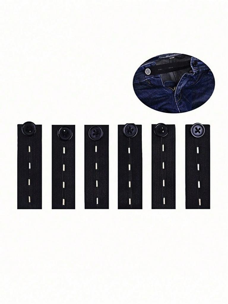 20pcs Pant Extender Belt Unisex Waist Band Tight Trousers Jeans Skirts Maternity Button Hooks Garment DIY Sewing Supplies
