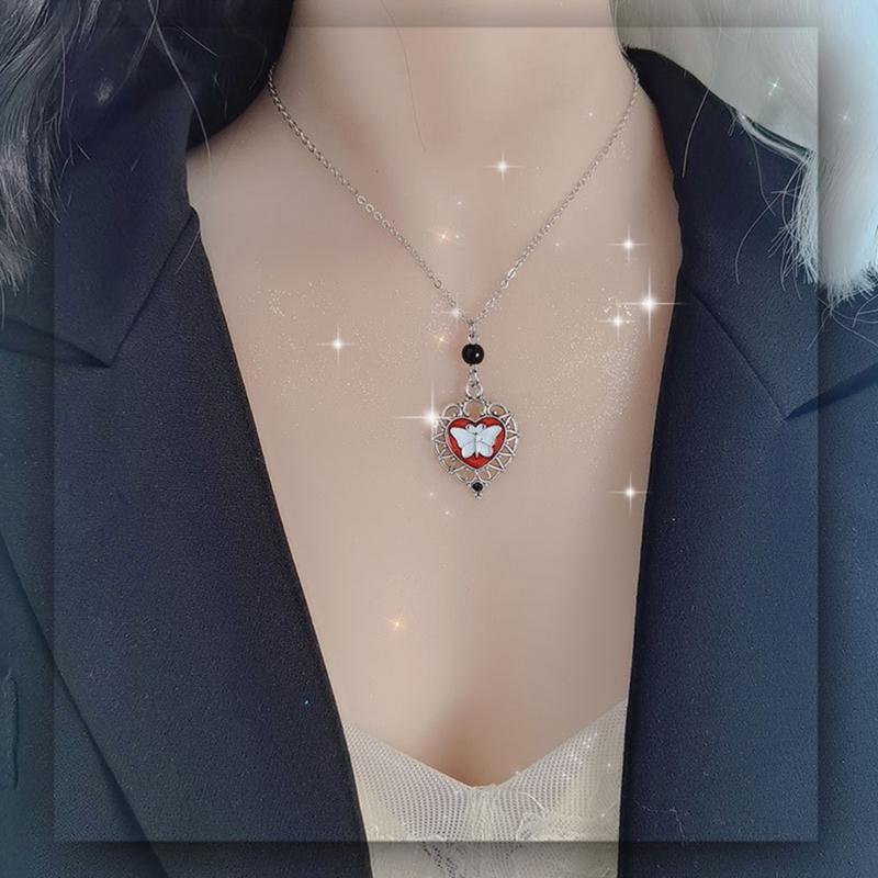 Ocean Theme Necklace Sparkling Mermaids Tail Pendant Choker Minimalisms Cat Butterfly Skull Charm Clavicle Chain Jewelry