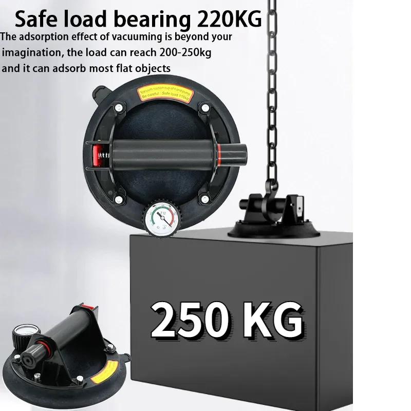 2025 NEU 8 Zoll 250KG Luftpumpe Vakuumsaugnäpfe Leistungsstark Schwerlast Starke Handpumpe Saugheber Magnete Handhabungswerkzeuge