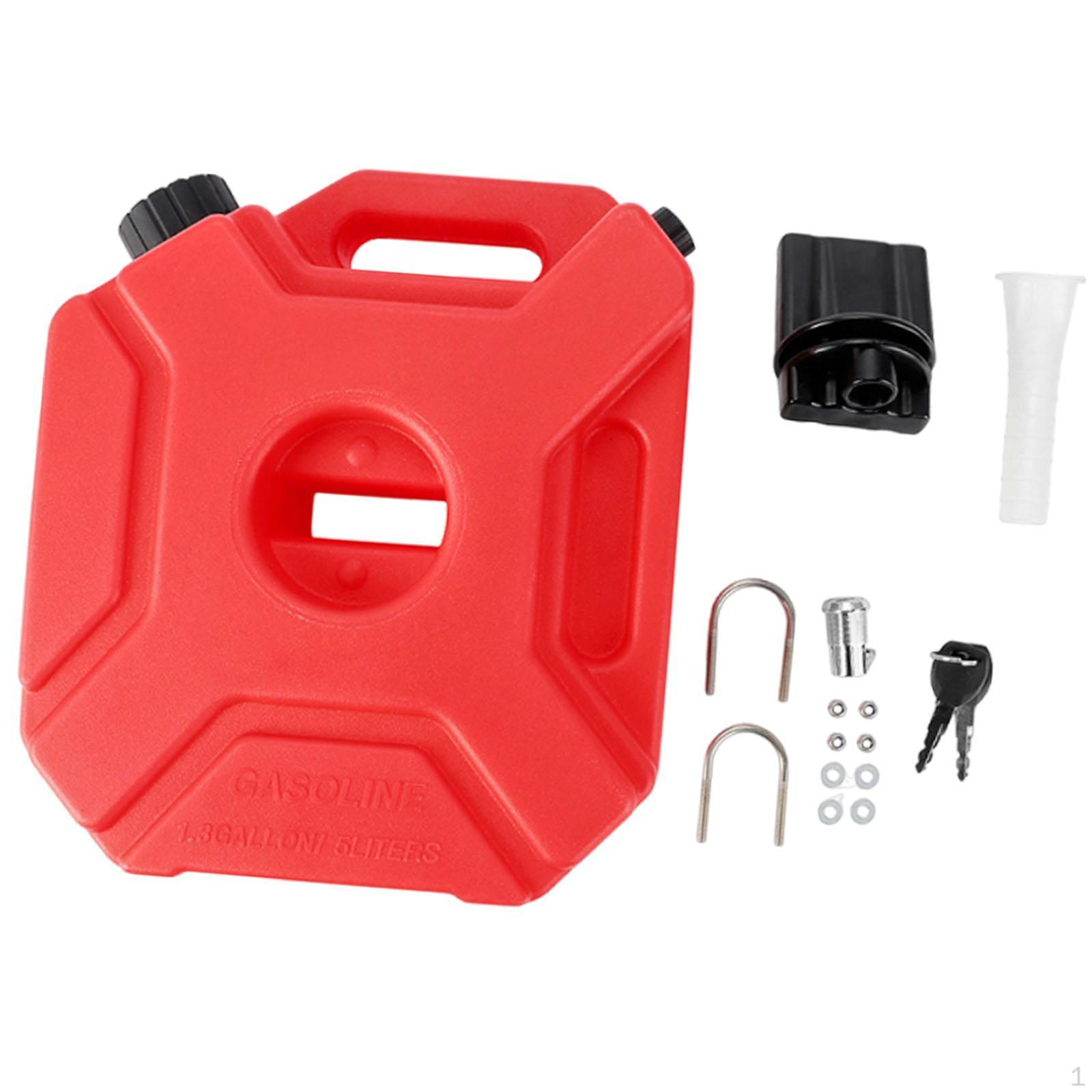 

Motorcycle Tank Petrol Can Direct Replaces Practical Sturdy Versatile Durability with Lock Key 3L червоний
