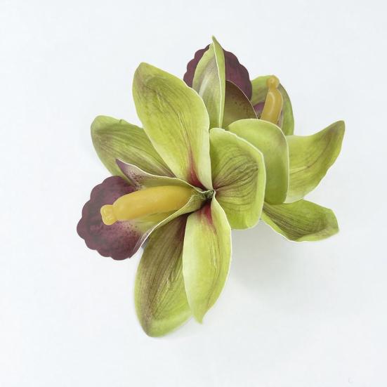 Hairpin Soft Fabric Flower Hairpin Realistic Orchid Design Lightweight Decorative Hair Clip
