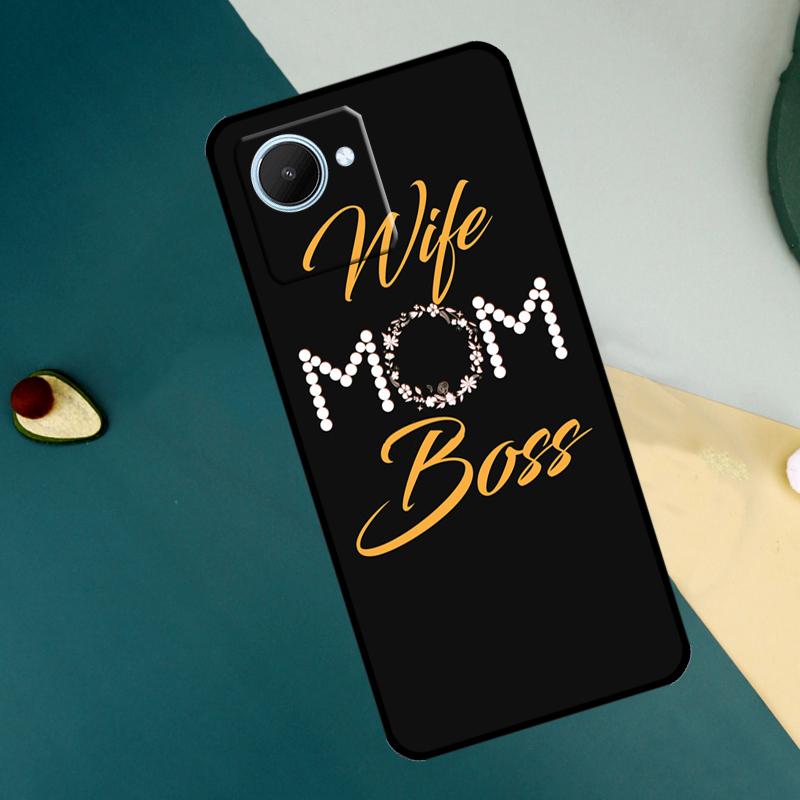 Wife Mom Boss For Realme C55 C71 C75 C67 C63 C51 C61 C53 C35 C65 11 12 13 14 15 Pro Plus GT6 GT7 Pro Case