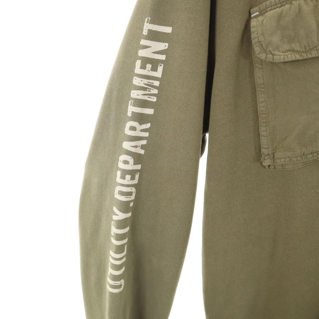 Napapijri Sweat Zip Jacket L Olive Men's Used