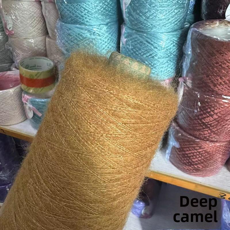 Wool Angora Yarn 3-Ply Long Velvet Wool Sweater Knitting Yarn Hand Crochet Fine Merino Wool Content 33% for Clothing Acco...