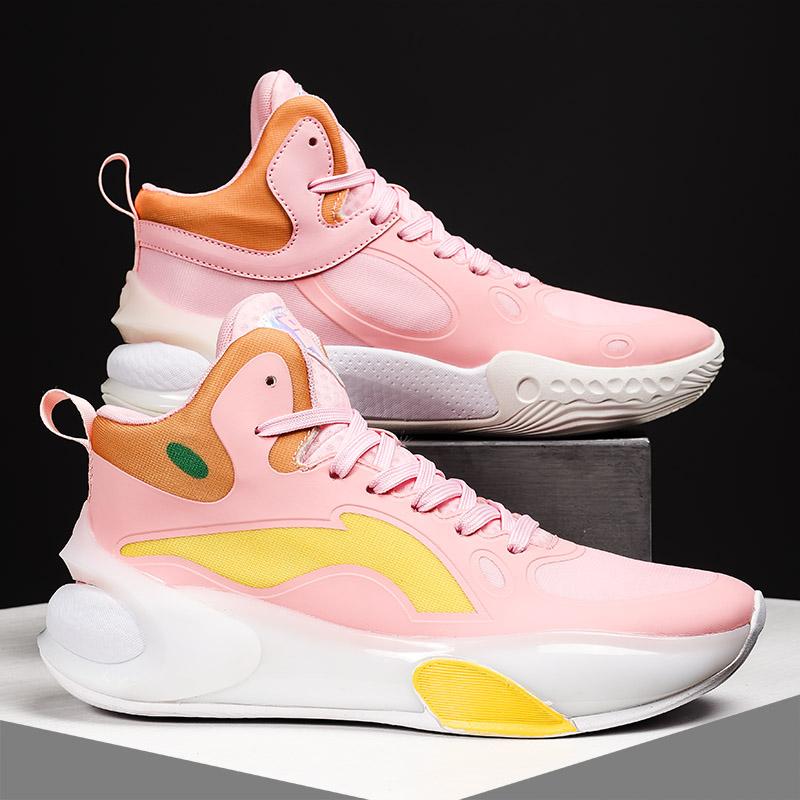 Basketball Shoes Boys Youth Running Shoes Shock-Absorbing Breathable Sports Shoes Trendy