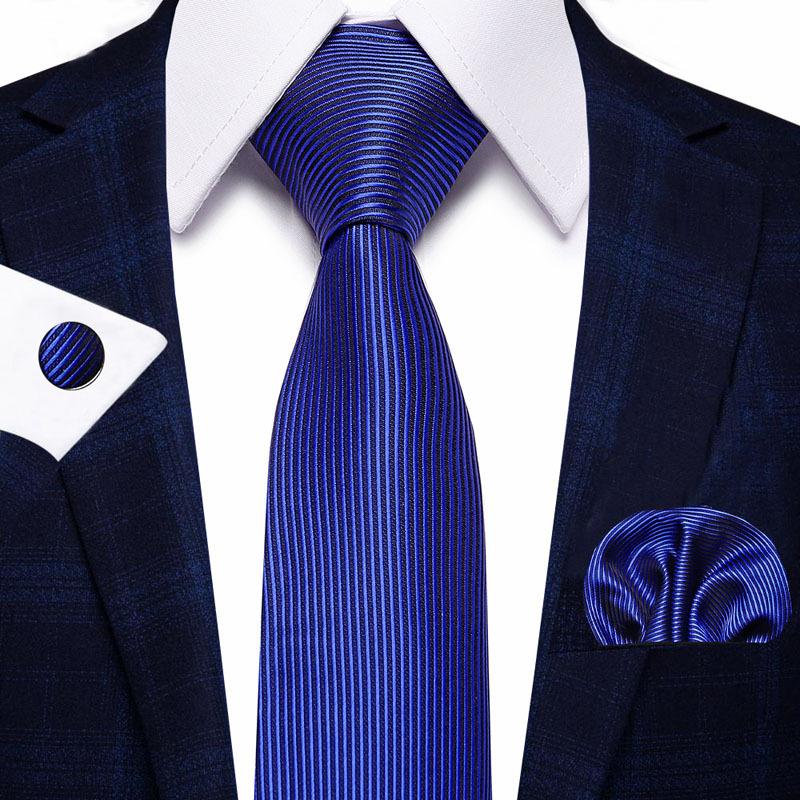 Men'S Business Tie Set, Tie Bow Tie Pocket Towel Cufflinks 3-Piece Set